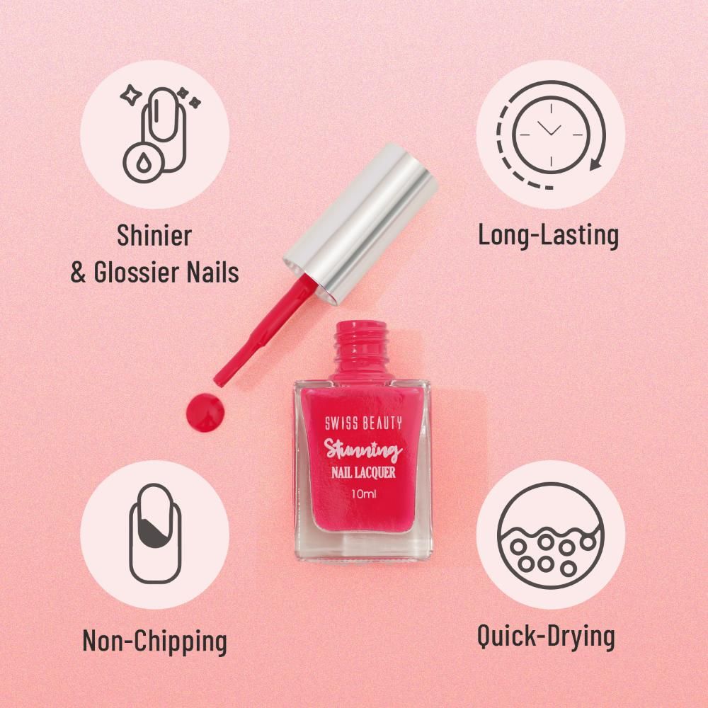 Buy Swiss Beauty Nail Paint, Shade-43, 10ml Online at Low Prices in India -  Amazon.in